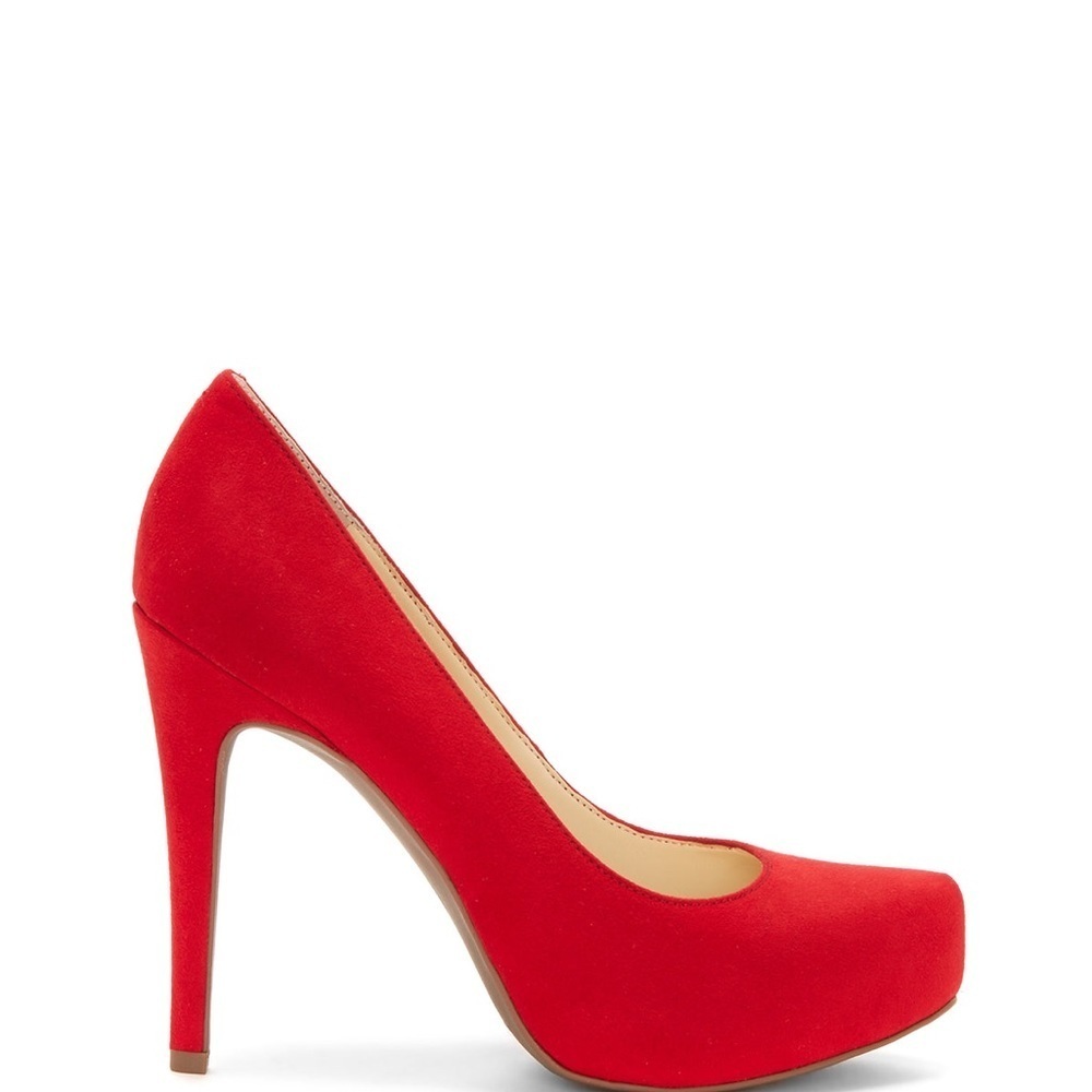 Parisah Platform Pump in Red Muse